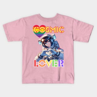 Kawaii, Anime Girl, Cosmic Lover | Catsie Cat Kids T-Shirt